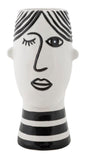 Artistic Face Porcelain Vase 13.2x11.8x26.3 cm