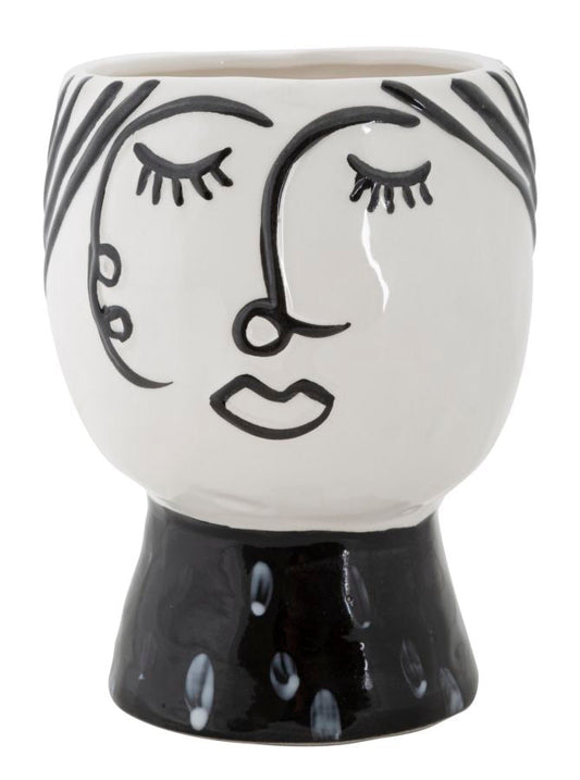 Decorative Face Vase Ø 14x18.2 cm