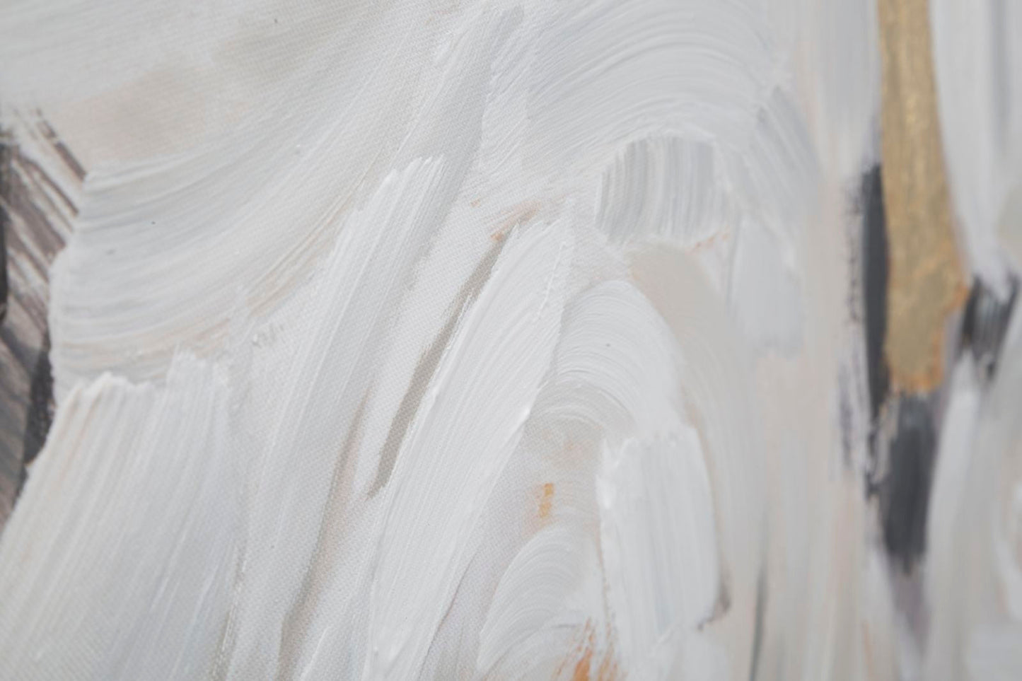 Leinwandbild Weiße Blume – 90x3,7x90 cm