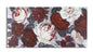 Painted Canvas: Red and White Flower on Black Background - 120x3.7x60 cm