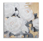 Floral Art Canvas - White Flowers - 90x3.7x90 cm