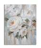 Floral Painting on Cream Canvas - 80x3.7x100 cm