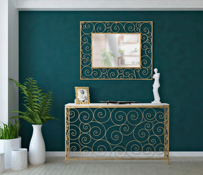Konsole Geometrisch Spirale 140x36x82 cm
