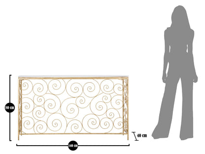 Konsole Geometrisch Spirale 140x36x82 cm