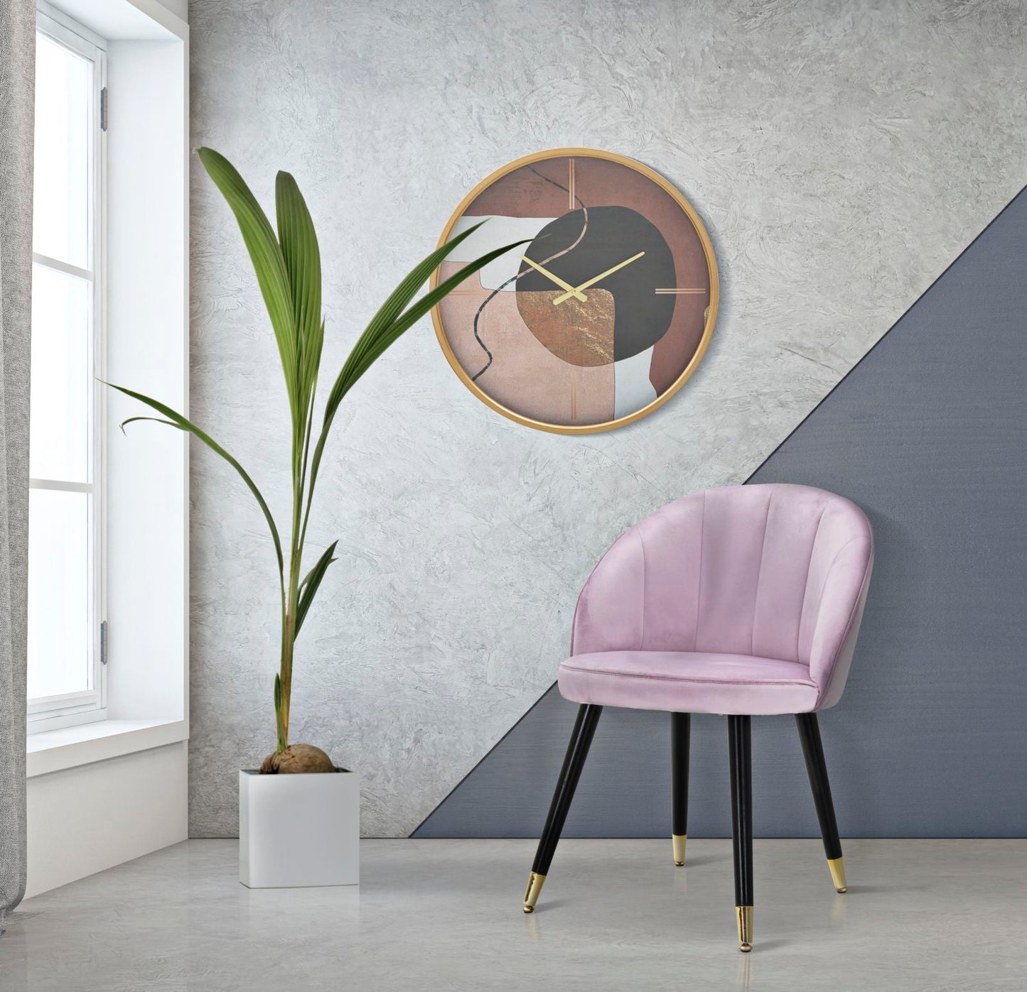 Eleganter Stuhl Loty Rosa 57x58x80 cm
