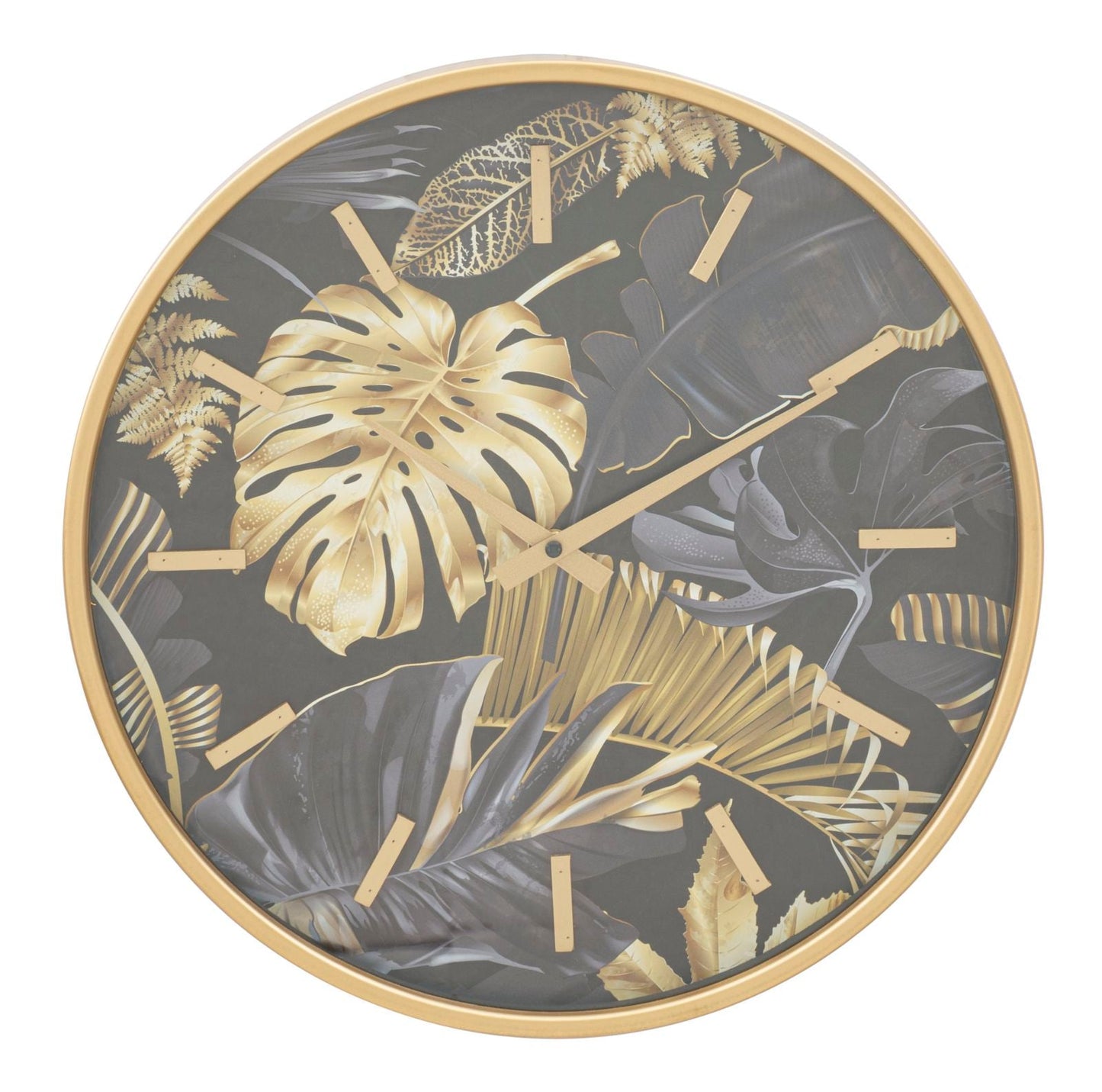 Elegante Wanduhr im Naturstil, Ø 40x6 cm