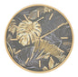 Elegant natural-style wall clock, ø 40x6 cm