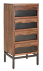 Yellowstone Solid Acacia Wood Chest of Drawers - 4 Elegant Drawers