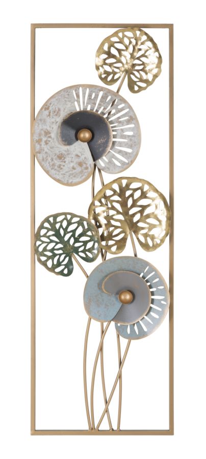 Dekoratives 3D-Metallpaneel mit Naturdesign – 31,2 x 5,5 x 90 cm