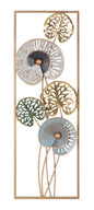3D Metal Decorative Panel with Natural Design - 31.2 x 5.5 x 90 cm