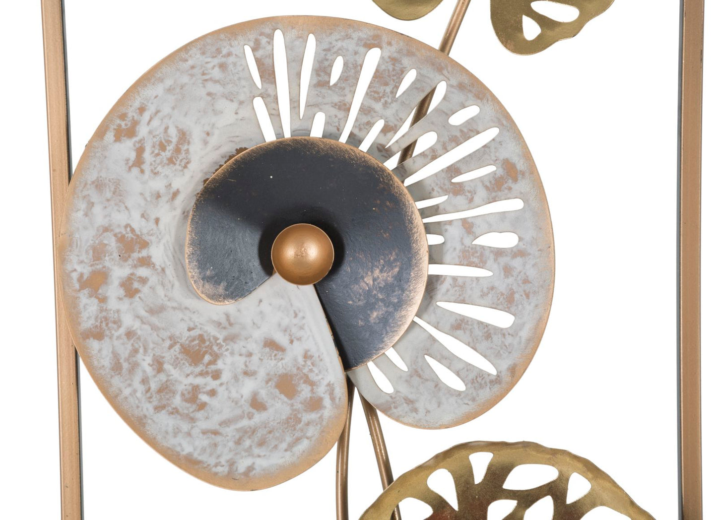 Dekoratives 3D-Metallpaneel mit Naturdesign – 31,2 x 5,5 x 90 cm