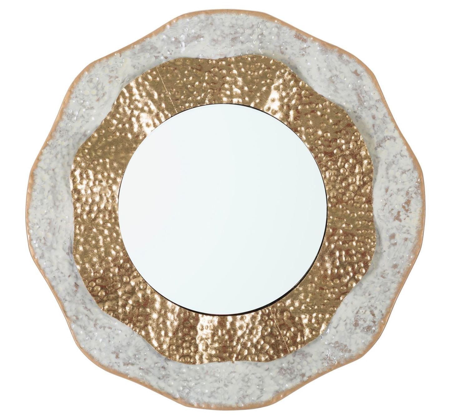Wandspiegel Shai Light elegant, Ø 54,5x4,5 cm