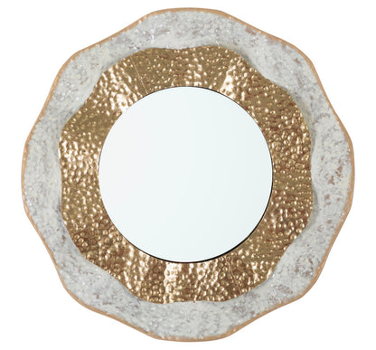 Wandspiegel Shai Light elegant, Ø 54,5x4,5 cm