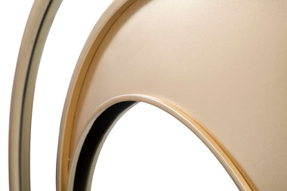 Specchio rotondo da parete Vortic cm ø 70x3,5 con cornice dorata