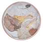 Pink artistic wall clock cm ø 60x6