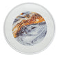 Elegant grey mirror wall clock Ø 60 cm