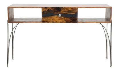 Konsole Mustang aus Nilotica-Akazien-Massivholz 130x40x80