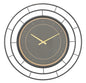 Elegant black and gold wall clock ø 70x5.5 cm