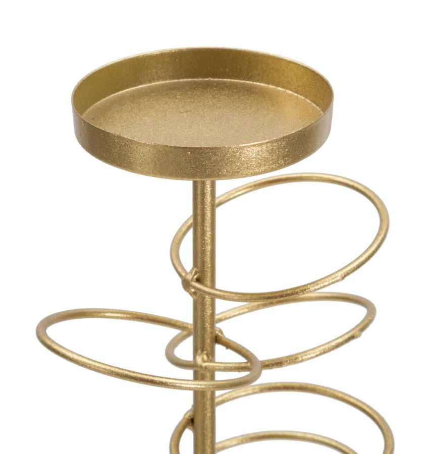 Eleganter Kerzenhalter aus Metall und Marmor 14x13x50,5 cm