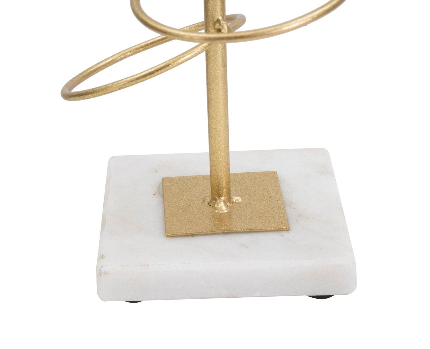 Eleganter Kerzenhalter aus Metall und Marmor 14x13x50,5 cm