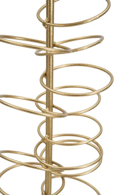 Eleganter Kerzenhalter aus Metall und Marmor 14x13x50,5 cm