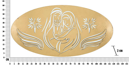 Pannello Natività Dorato 3D - cm 120x2x60