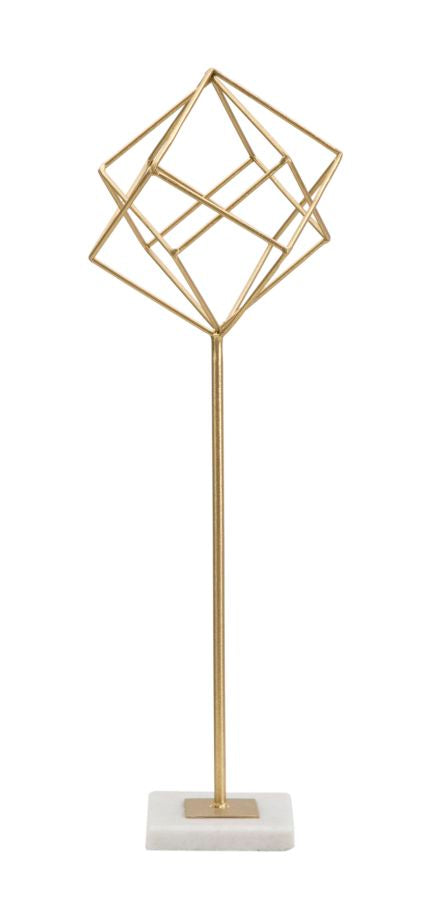 Elegante kubische Skulptur 16x18x52,5 cm