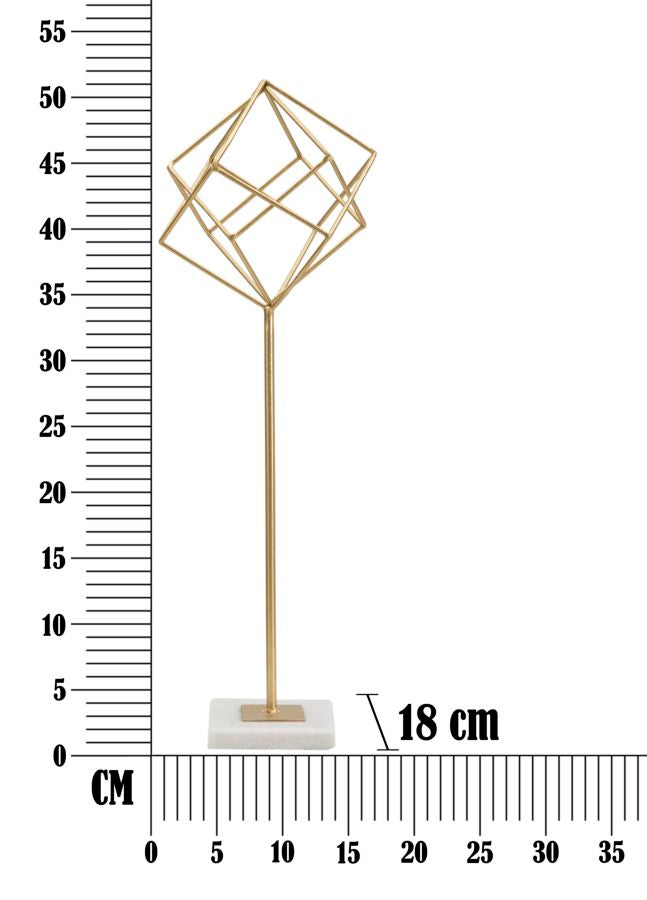 Elegante kubische Skulptur 16x18x52,5 cm