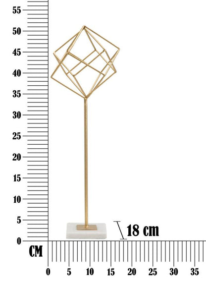 Elegante kubische Skulptur 16x18x52,5 cm