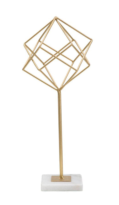 Scultura Geometrica Elegante cm 16x18x41,5