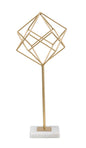 Elegant Geometric Sculpture 16x18x41.5 cm
