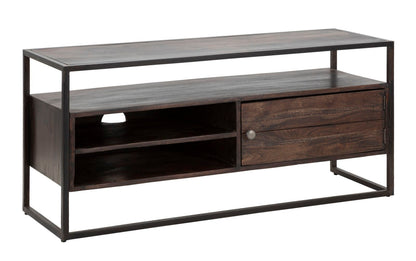 TV-Schrank aus massivem Akazien-Nilotica-Holz – Modernes Design und stilvoller Stauraum 120x40x55 cm