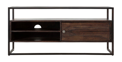 TV-Schrank aus massivem Akazien-Nilotica-Holz – Modernes Design und stilvoller Stauraum 120x40x55 cm