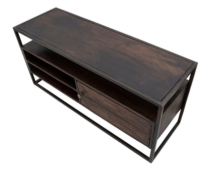 TV-Schrank aus massivem Akazien-Nilotica-Holz – Modernes Design und stilvoller Stauraum 120x40x55 cm