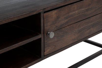 TV-Schrank aus massivem Akazien-Nilotica-Holz – Modernes Design und stilvoller Stauraum 120x40x55 cm