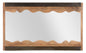 Yellowstone rectangular Nilotica acacia wood mirror 120x4x72 cm
