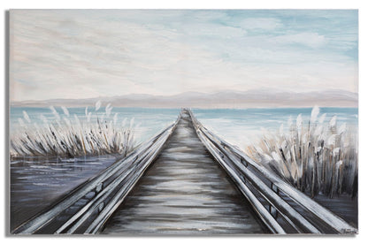 Leinwandbild mit Steg – Abmessungen 120x3,8x80 cm