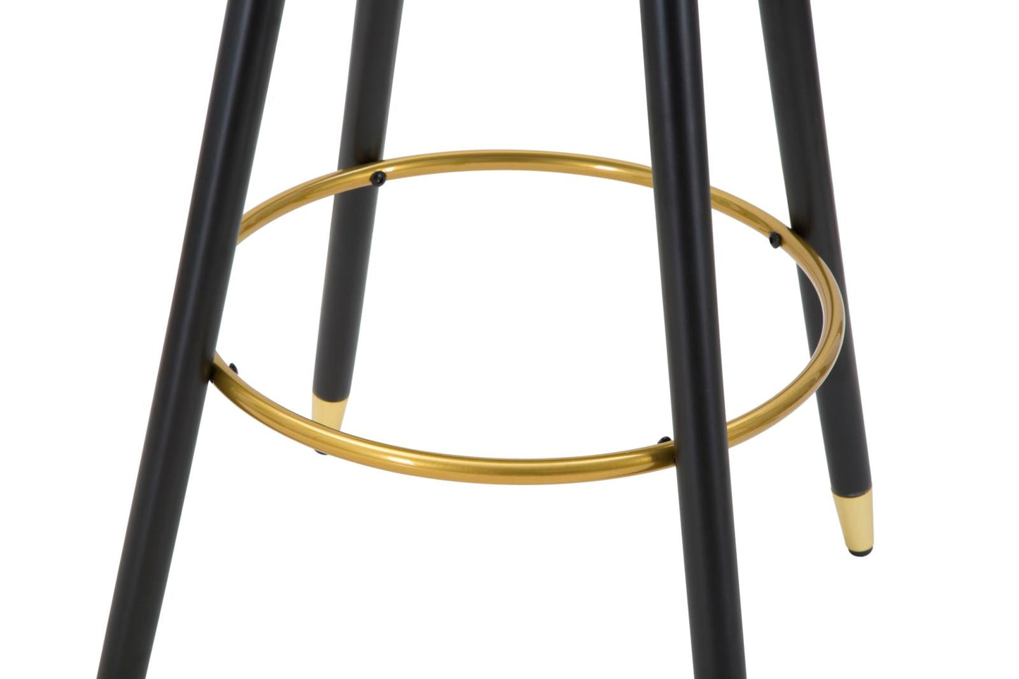 Sgabello Bar Elegante Prague Nero 55x56x104 cm
