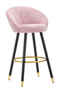 Elegant Bar Stool Prague Pink 55x56x104 cm