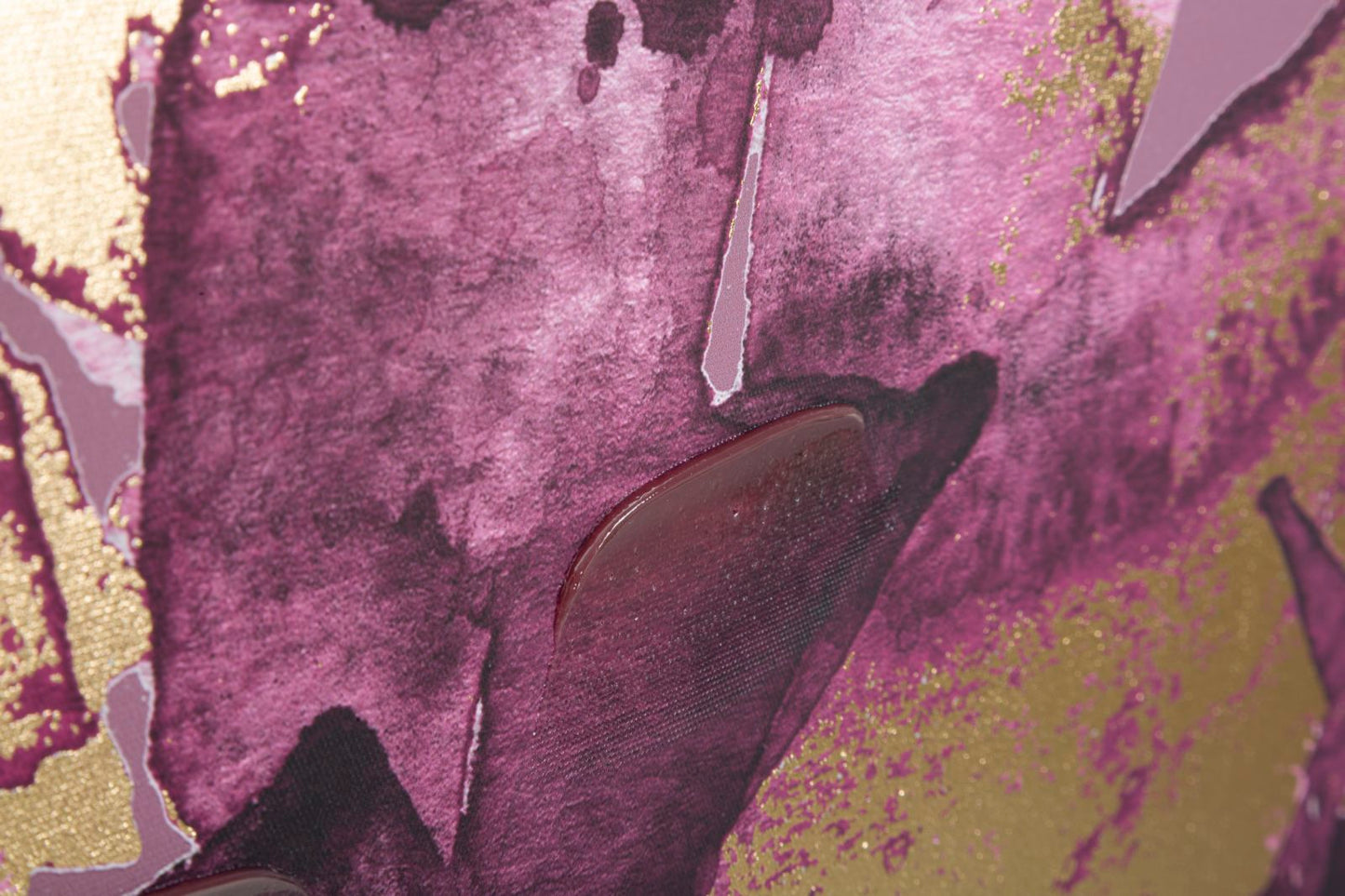 Stampa Artistica Foglie Scuri 80x3x120 cm