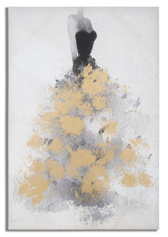Kunstdruck Goldene Tänzerin 80x3x120 cm