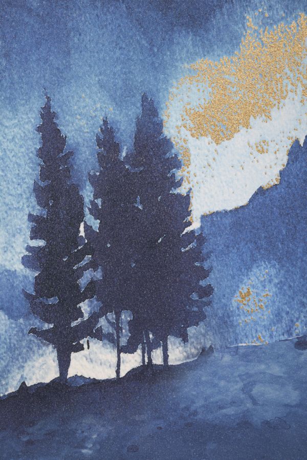 Leinwandbild "Bergbaum" 80x3x120 cm