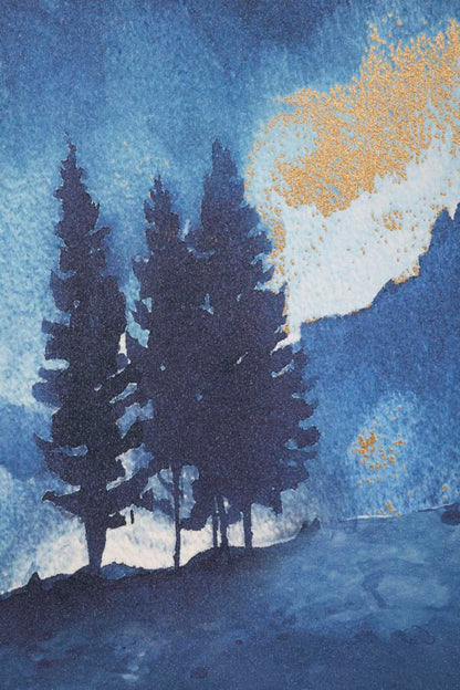 Leinwandbild "Bergbaum" 80x3x120 cm
