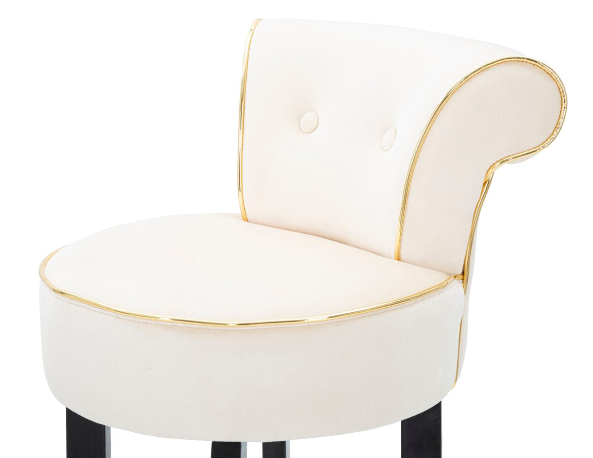 Sgabello Bar Elegante Luxy Crema 46x48x96 cm