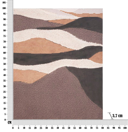 Dipinto su tela astratto Desertico cm 80x3,7x100