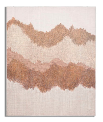 Abstraktes Gemälde auf Leinwand Browny 80x3,7x100 cm