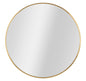 Elegant Glamour Mirror Ø 100 cm with Golden Frame