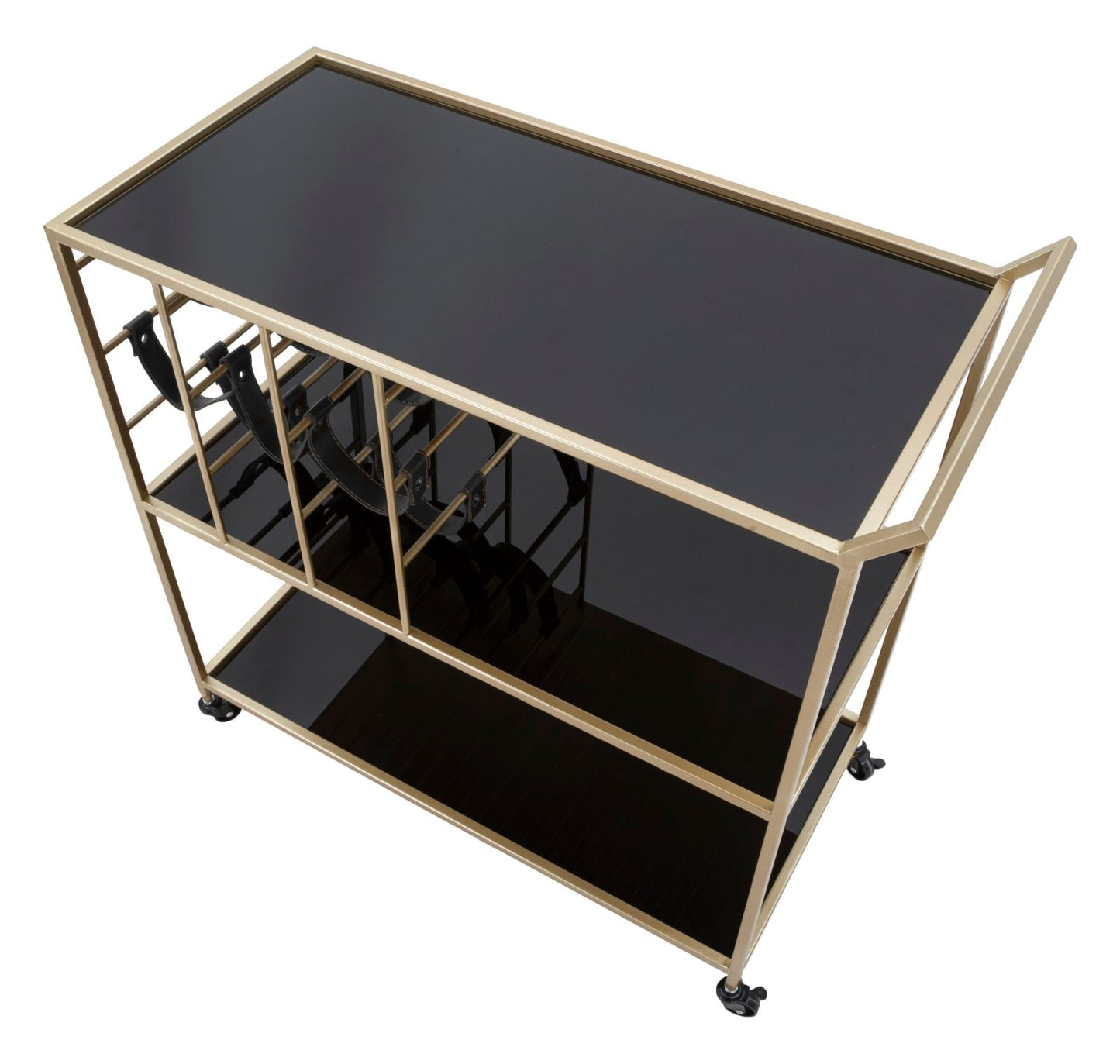 Carrello Elegante Black String 79x39,5x82 cm
