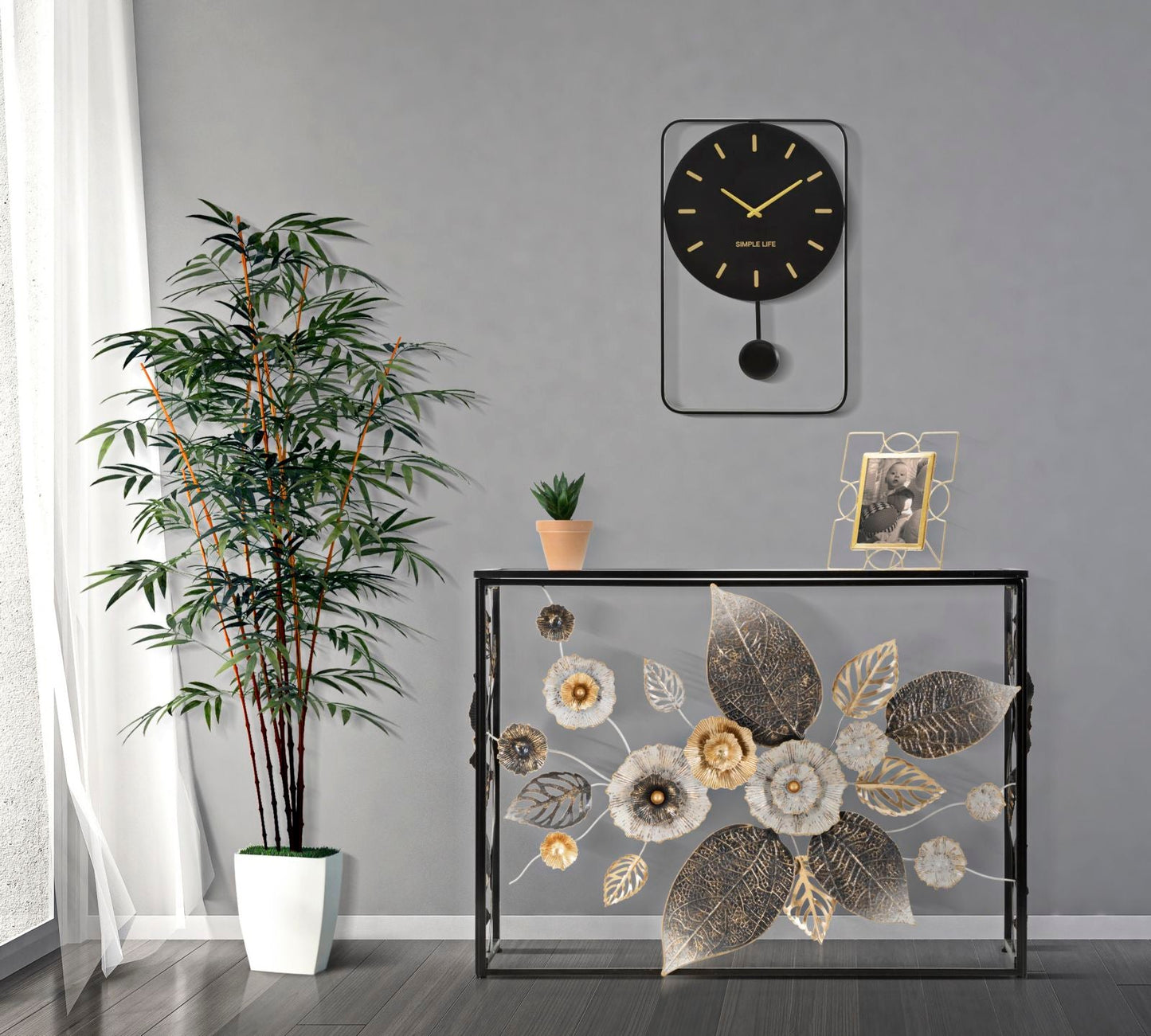 Console Glam Dark Eleganza 111,8x41,9x80 cm