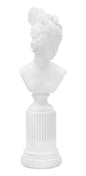 Elegant Woman Sculpture with Base - 11x10.5x35.5 cm
